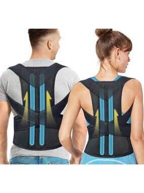 Adjustable Back Brace & Posture Corrector for Men & Women - Lumbar Support